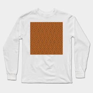 Copy of Hexagon geometric pattern with ties Long Sleeve T-Shirt